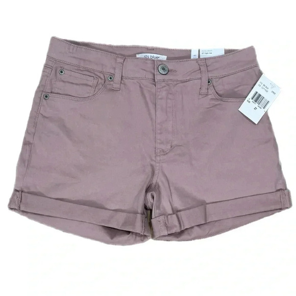 New STITCH FIX STS BLUE Molly Shorts Women’s Sz 27/4 Dusty Rose  10” High Rise - Picture 2 of 8